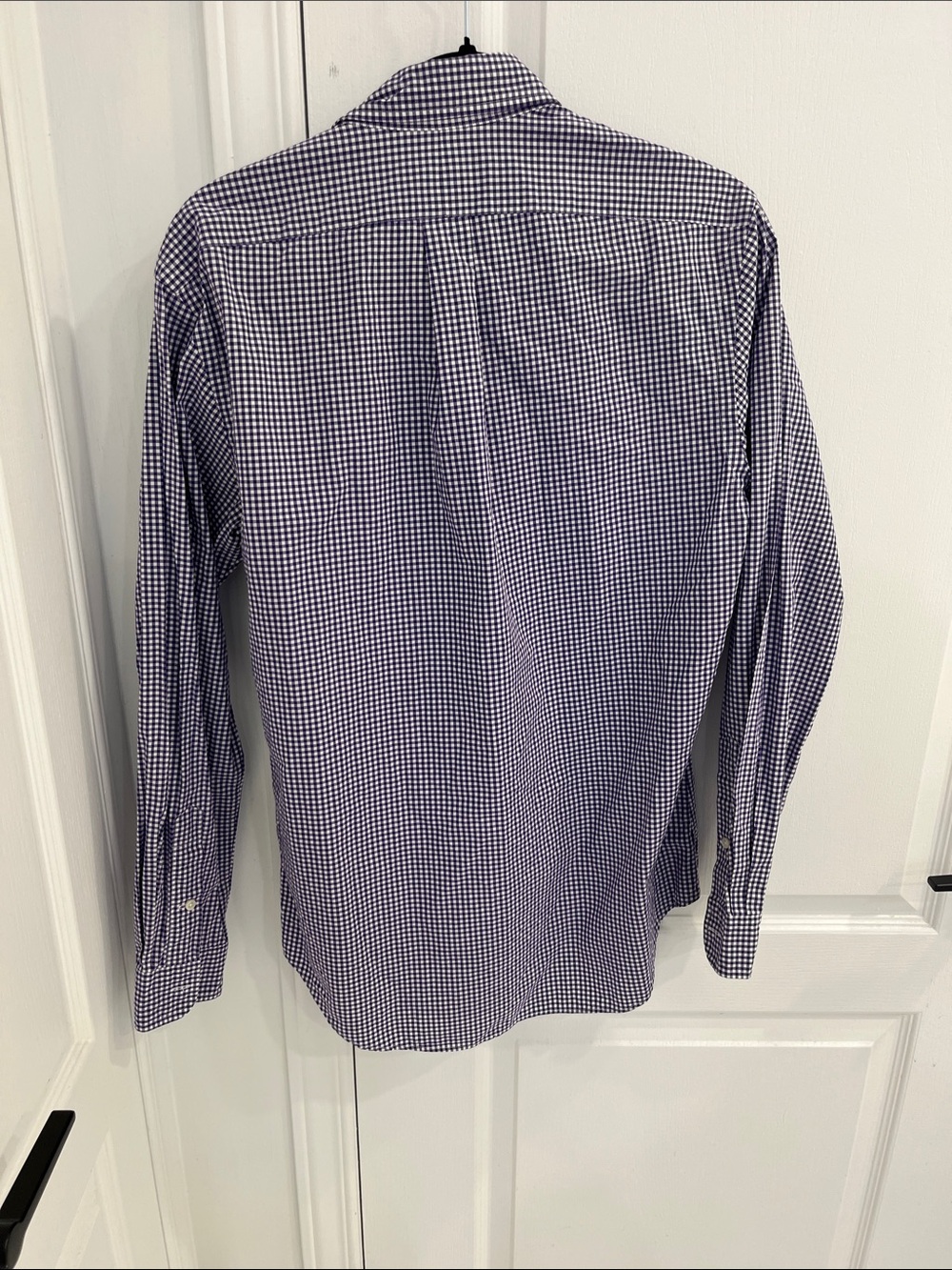 Polo by Ralph Lauren Navy and White Gingham Button-Down Shirt - Picture 3 of 3